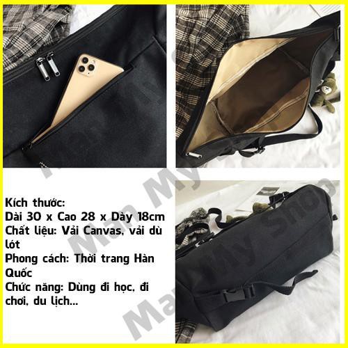 Túi Tote Đeo Chéo Học Sinh Cỡ Lớn Thời Trang Nam Nữ Thể Thao Hàn Quốc Man My Shop