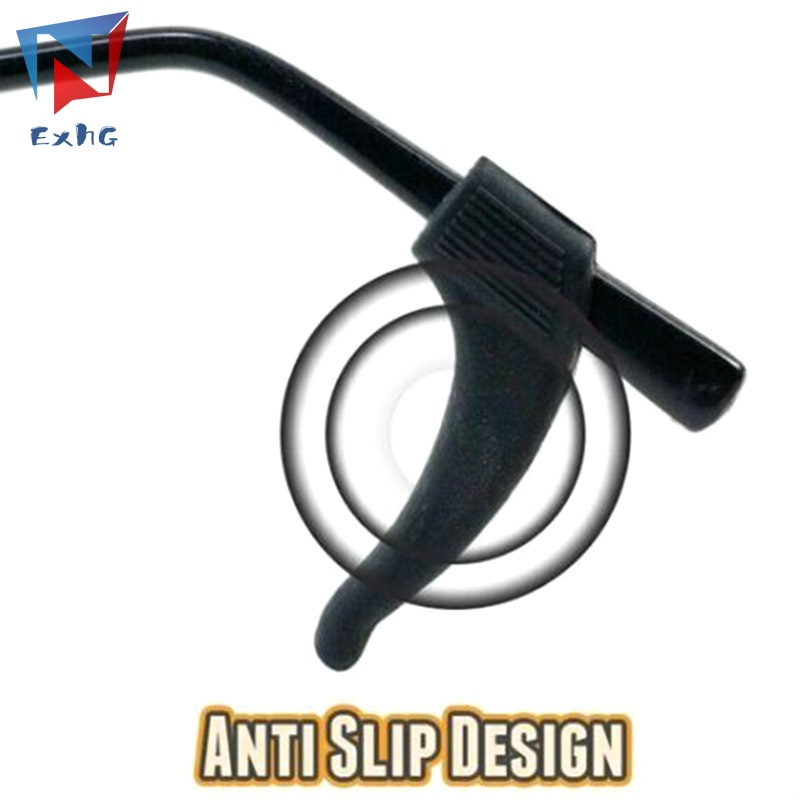 1 Cặp Móc Silicone Giữ Mắt Kính Thoải Mái Chống Trượt Cho Thể Thao Làm Việc 1 Cặp