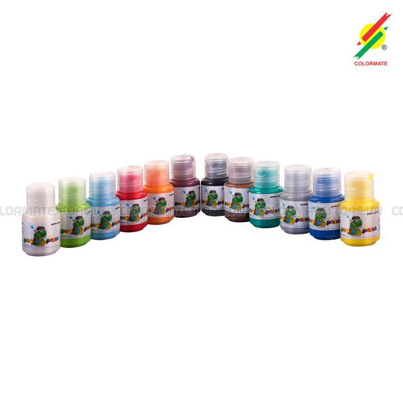 Hộp Giấy 12 Chai Màu Vẽ Acrylic 30ml Colormate ACRYLIC-12B D040