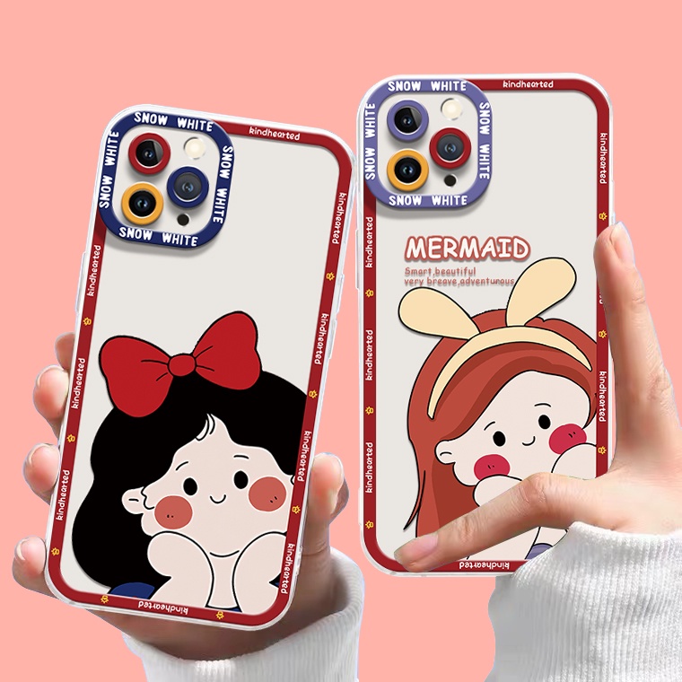 Ốp Điện Thoại Silicon TPU Mềm Trong Suốt In Họa Tiết Dễ Thương Cho IPhone 14 13 12 11 Pro XS Max X XR 8 7 6 6S Plus