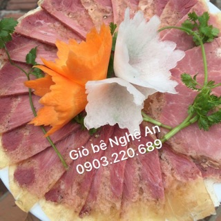 Giò bê chuẩn xịn Nghệ An 3 loại Vip: nạc, ba chỉ, bắp