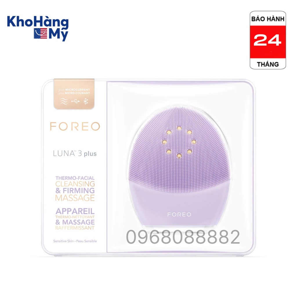 Máy rửa mặt và massage nâng cơ Foreo Luna 3 plus