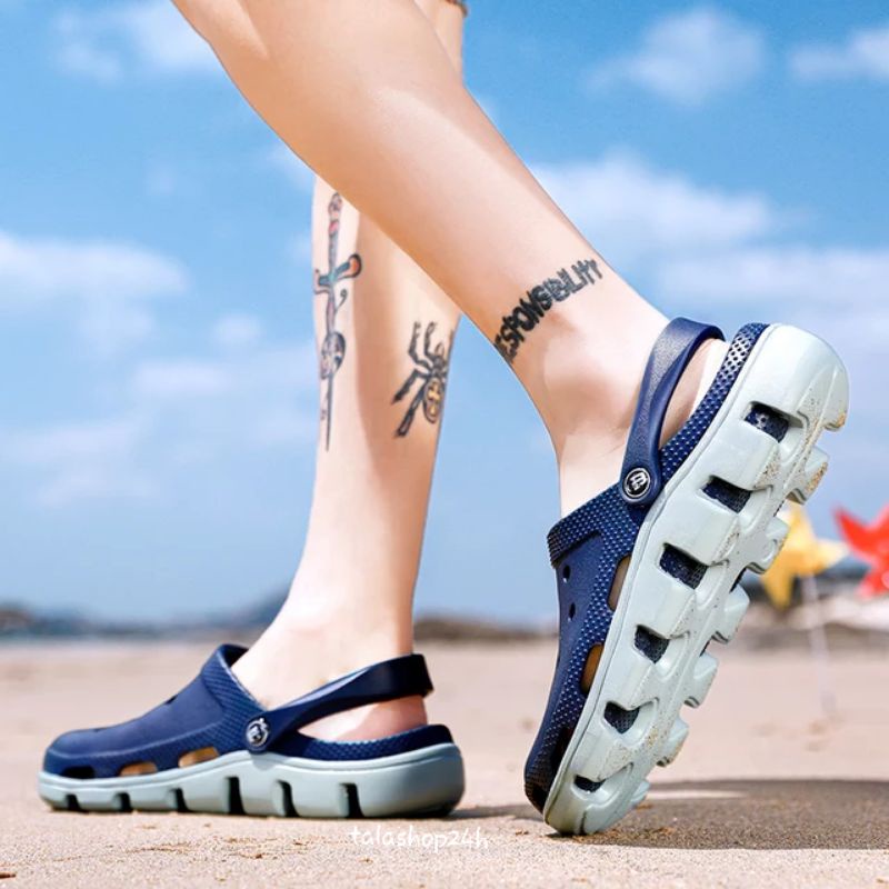 DÉP CROSS  NAM NỮ BÍT MŨI SIÊU NHẸ ĐI MƯA k1030