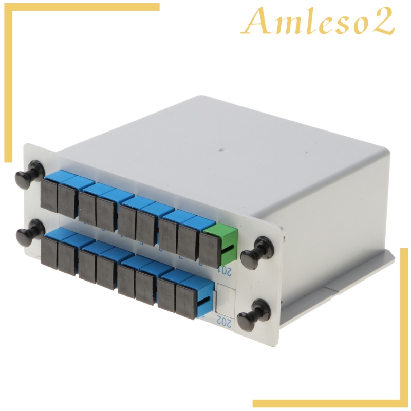 [AMLESO2]SC/UPC Port Digital Optical Splitter 1X16 PLC Fiber Optic Splitter for CATV