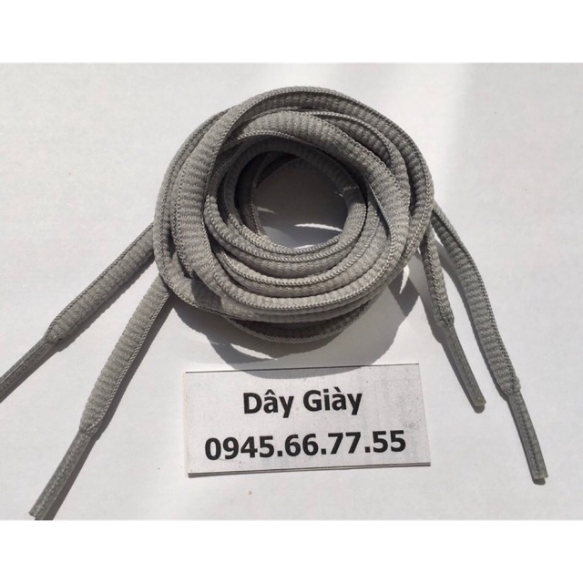 Dây giày màu xám than 1m2