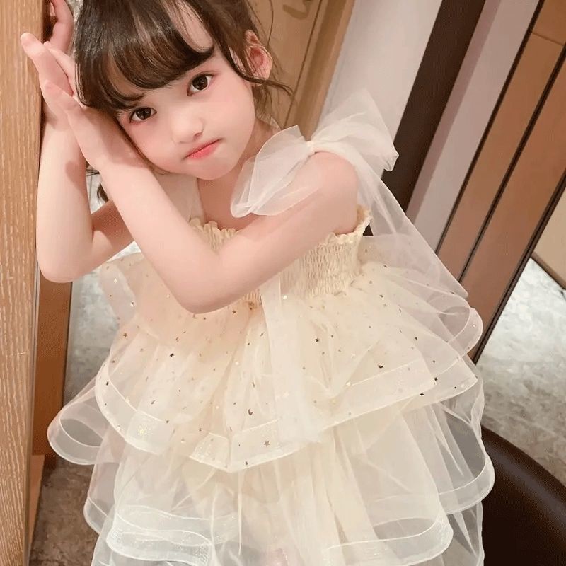 Đầm Công Chúa Nhiều Tầng Phong Cách Phương Tây Ngọt Ngào Mùa Hè Cho Bé Gái