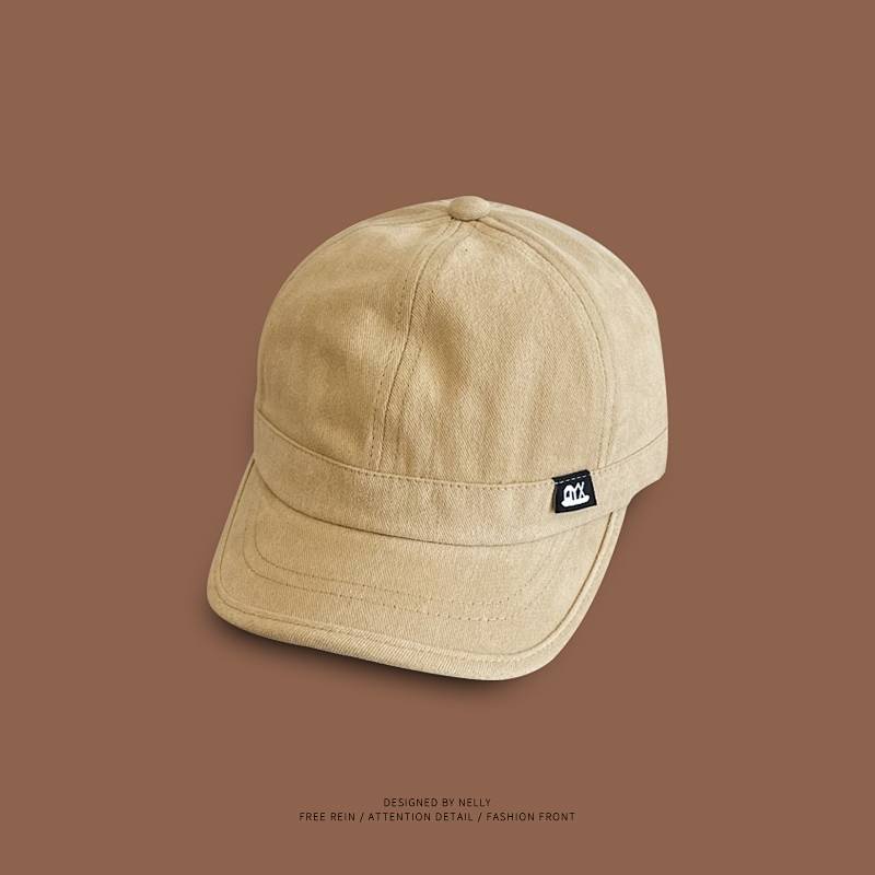 Japanese-Style Retro Short Brim Soft Top Peak Cap Men's Summer Korean Street Hip Hop Baseball Cap Female All-Match Fashion eB2b