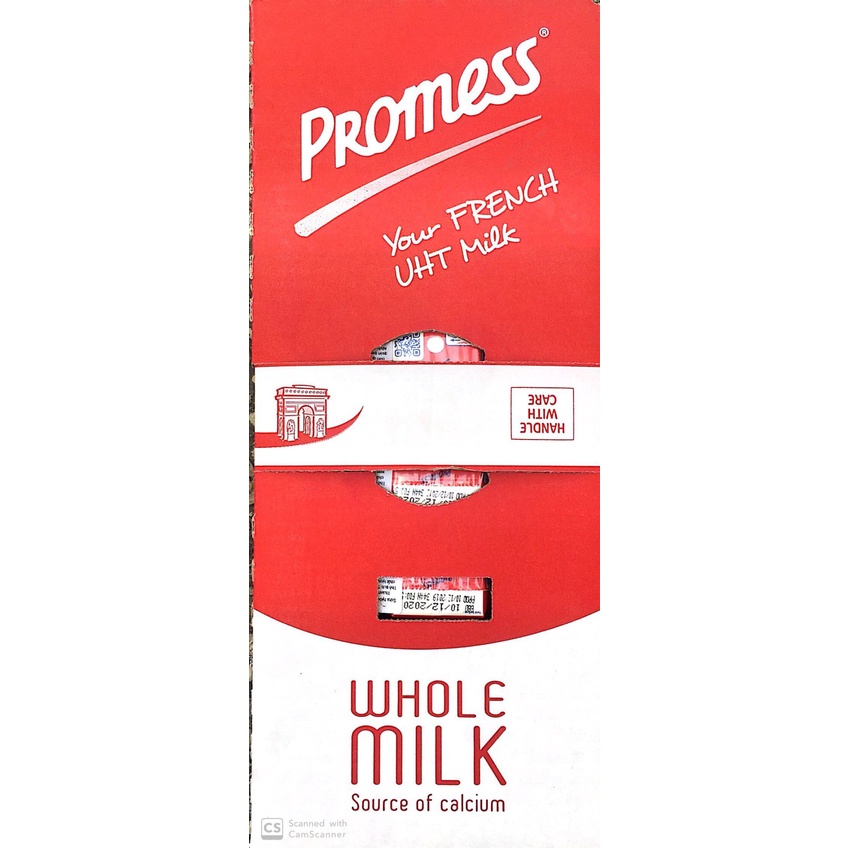 SỮA TƯƠI PROMESS-PHÁP 200ml NGUYÊN KEM, ÍT BÉO