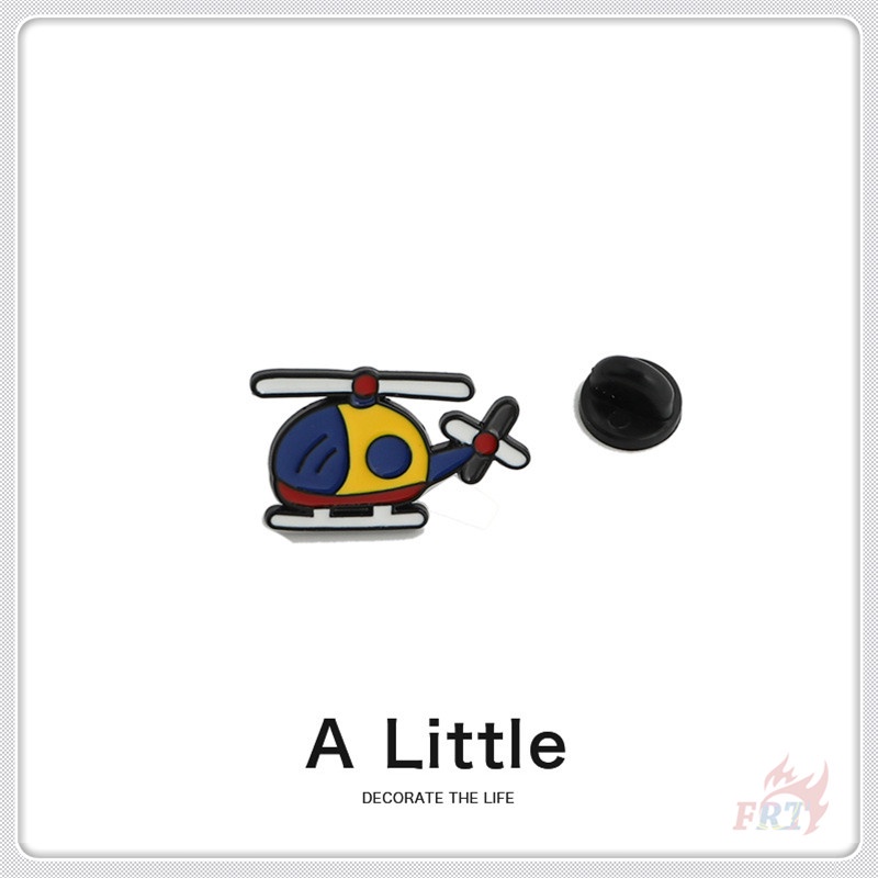 Huy hiệu cài áo hình trực thăng hoạt hình tráng men độc đáo