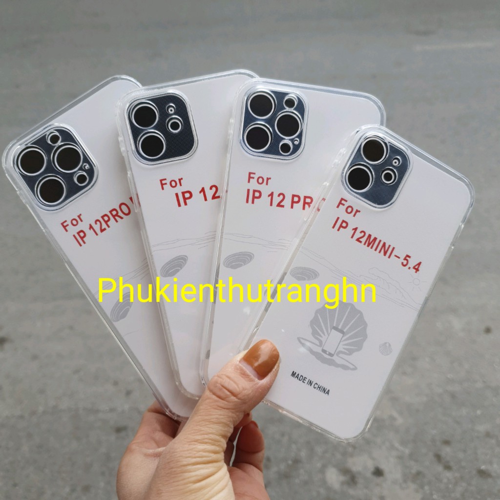 Ốp dẻo trong xịn KASN viền nhám có gờ 4 góc, có viền bảo vệ camera cho IPhone 12/ 12 Mini/ 12 Pro/ 12 Pro Max