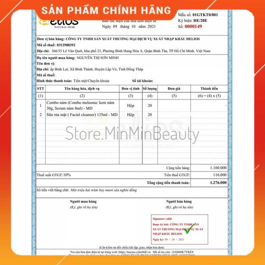 Kem Face Nám Lựu Đỏ MD Beauty Dưỡng Trắng Da, Loại Bỏ Mụn Nám Tàn Nhang