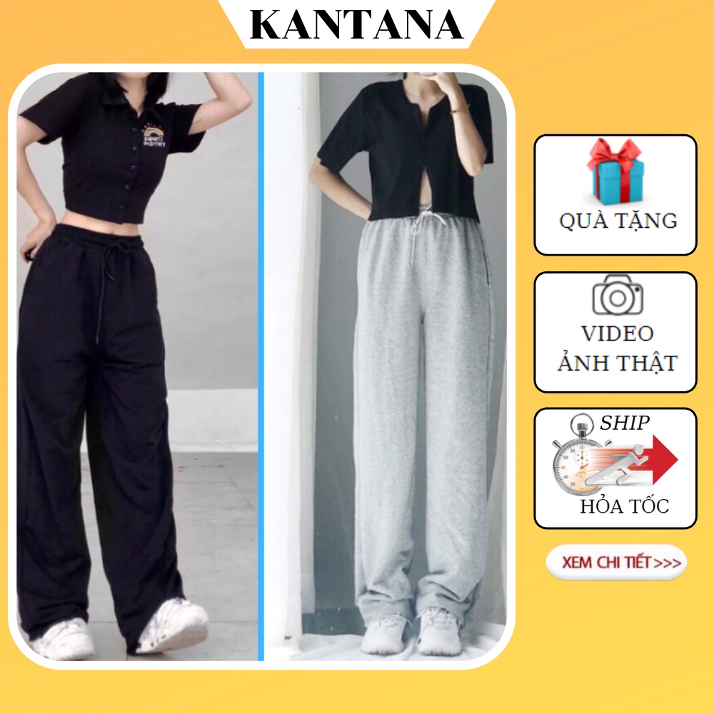Quần thun nữ dài rách gối tưa gấu ulzzang