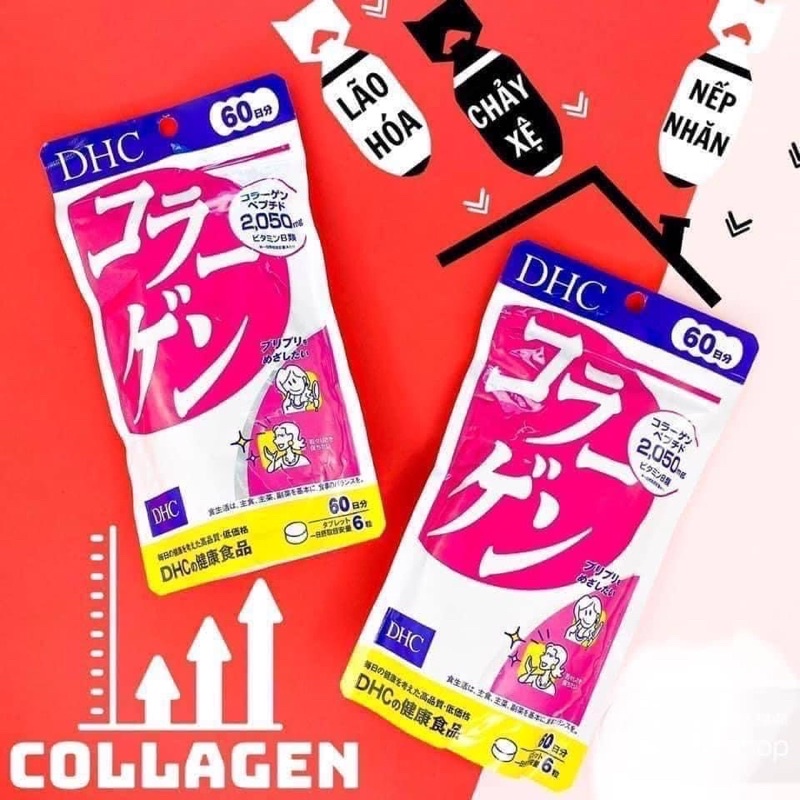Viên Uống Đẹp Da Nhật Bản DHC Collagen 2050mg 360 Viên 60 ngày