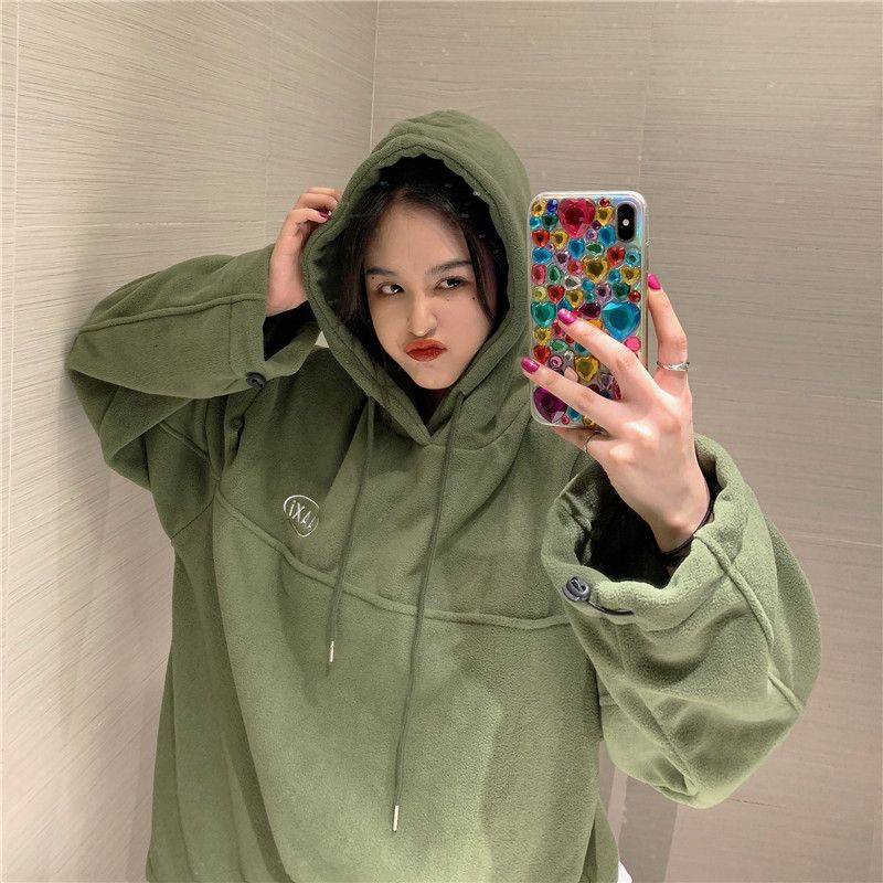 (order) Áo hoodie chất lông form rộng Quảng Châu kèm hình thật | BigBuy360 - bigbuy360.vn