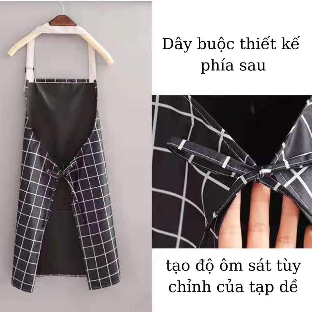 Tạp dề nấu ăn chống nước có lau tay 2 bên và túi đựng đồ TiLoKi TTD01