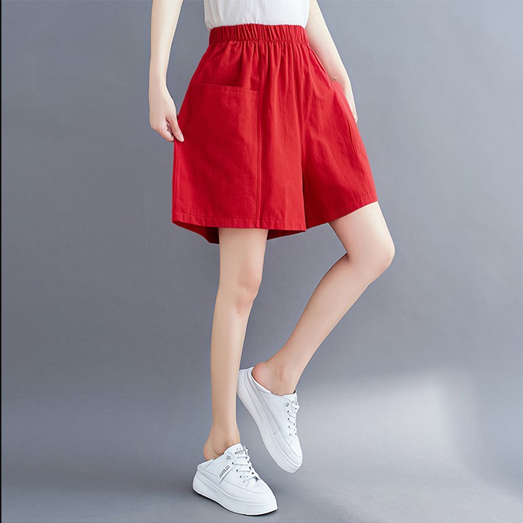 Quần đùi nữ,quần short nữ mặc ở nhà chất liệu đũi siêu thoáng mát nhiều màu sắc( 40>68kg )QS09 | BigBuy360 - bigbuy360.vn