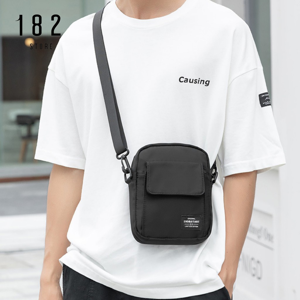 Túi Đeo Chéo Unisex Nam Nữ Nhỏ Gọn Thời Trang Phong Cách Nhật Bản Hiện Đại Vải Chống Nước Cao Cấp - The Black Box | BigBuy360 - bigbuy360.vn