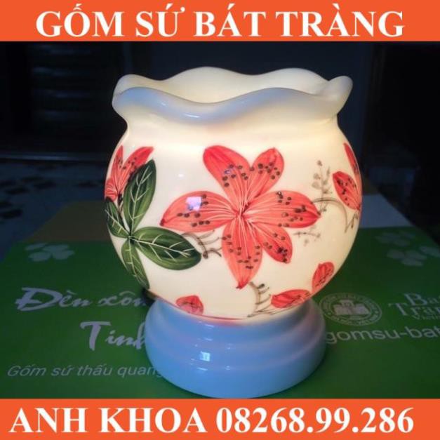 Đèn xông tinh dầu size to - Gốm sứ Bát Tràng Anh Khoa