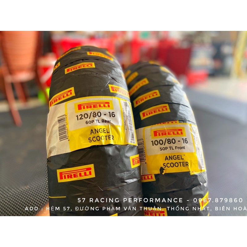 Combo Vỏ Lốp Pirelli Angel Scooter Size Zin cho xe Honda SH