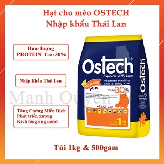 Hạt OSTECH Cho Mèo, Hạt Cho Mèo Nhập Khẩu Thái Lan, Dành cho mèo trưởng thành - 1,5kg
