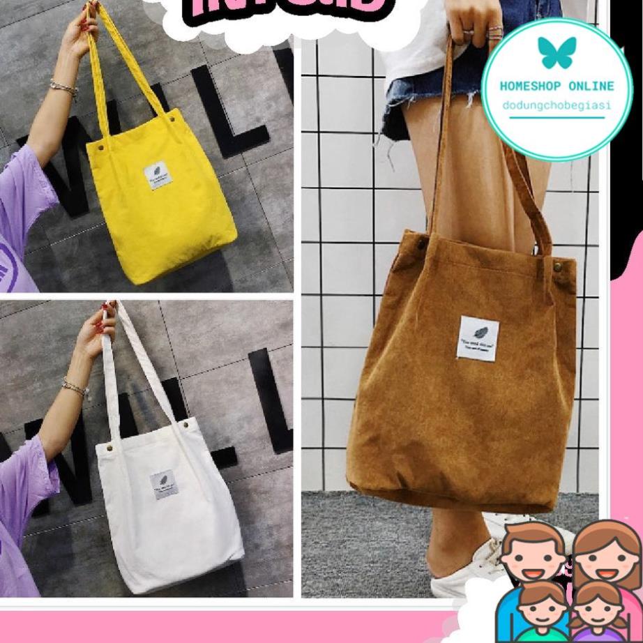 Túi Tote Vải Nhung You Need This One Phong Cách Hàn Quốc HSTX002