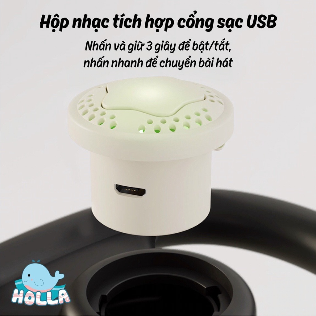 Ô tô bập bênh Holla 2in1 HL-10175 kiểu dáng Hàn Quốc đa năng vừa làm bập bênh, vừa làm xe chòi chân cho bé Hanghieuchobe