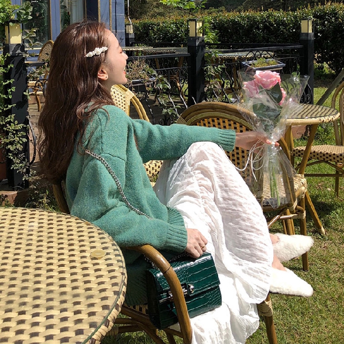 Áo Sweater Cổ Tròn Màu Sắc Kẹo Ngọt Phong Cách Hàn Quốc | BigBuy360 - bigbuy360.vn