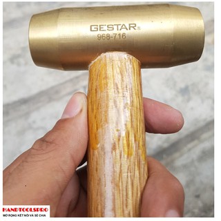 Búa đồng cán gỗ 16oz GESTAR 968-716