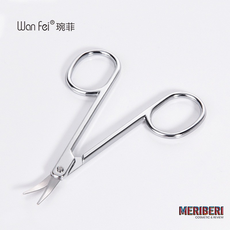 Wanfei - Kéo tỉa trang điểm lông mày/ tỉa lông mũi - chất liệu thép không rỉ [Có sẵn - Giao nhanh]