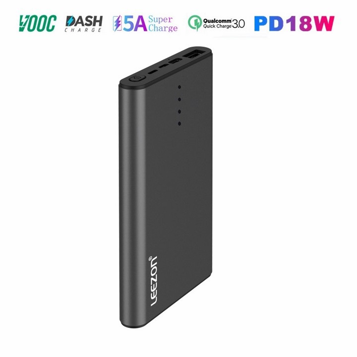 Pin dự phòng Leezon 10000mah sạc nhanh mọi dòng