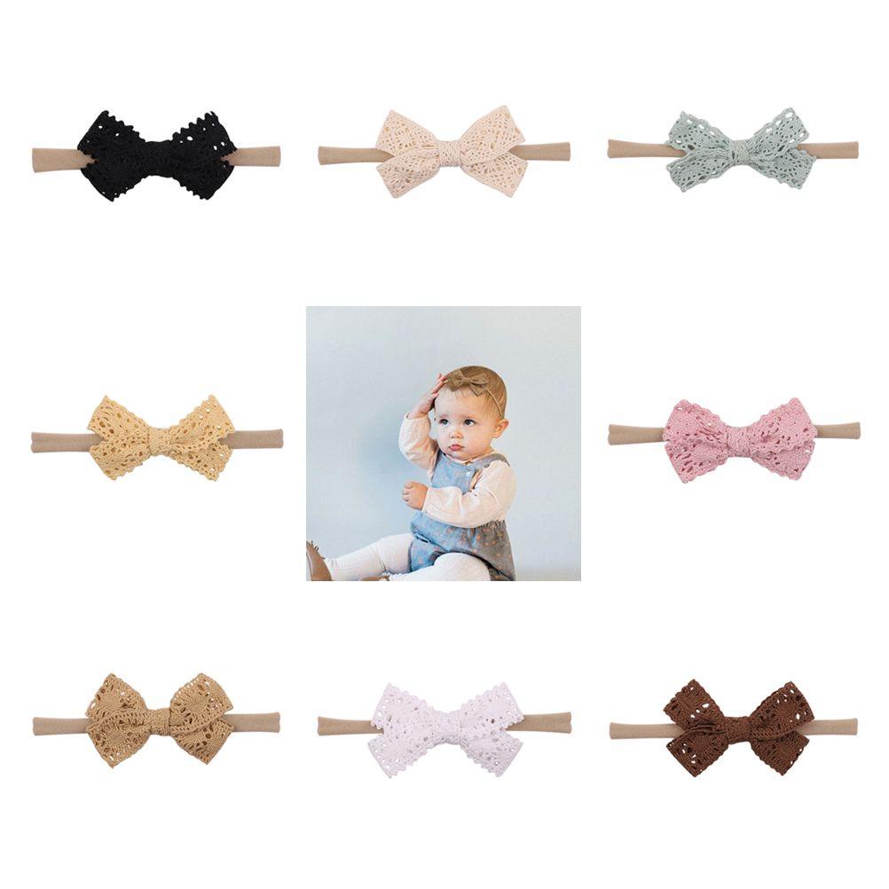 Băng Đô Ren Nylon Mềm Co Giãn Dành Cho Bé