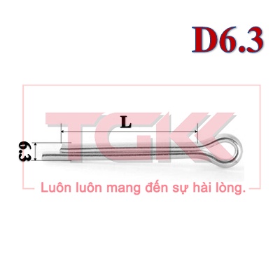 Chốt chẻ mạ D6.3