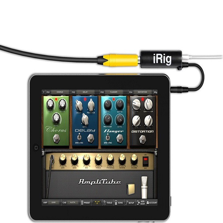 Cáp kết nối đàn guitar với điện thoại iRig AmpliTube - Cáp nối guitar với điện thoại - Phụ kiện guitar - Cable guitar