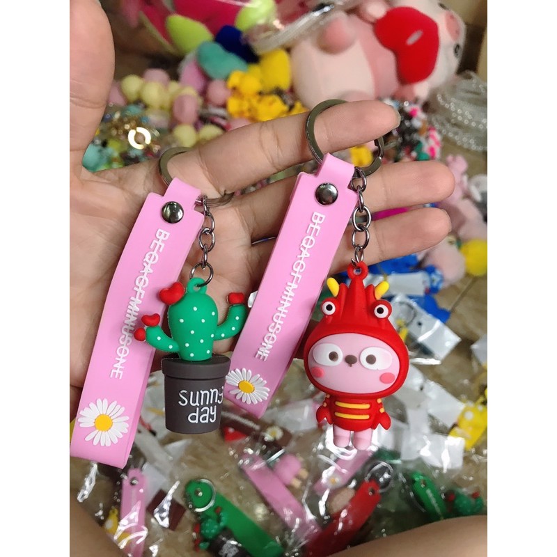 COMBO 5c móc khoá, móc balo bằng silicon