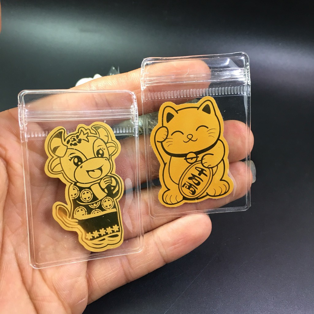 Mèo thần tài, trâu chiêu tài dán điện thoại may mắn chiêu tài lộc Dùng Dán Điện Thoại, Để Trong Ví | BigBuy360 - bigbuy360.vn