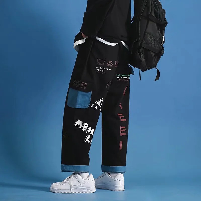 Quần Dài Phong Cách Hàn Quốc Cá Tính Thời Trang Cho Nam / Nữ Size S-3XL