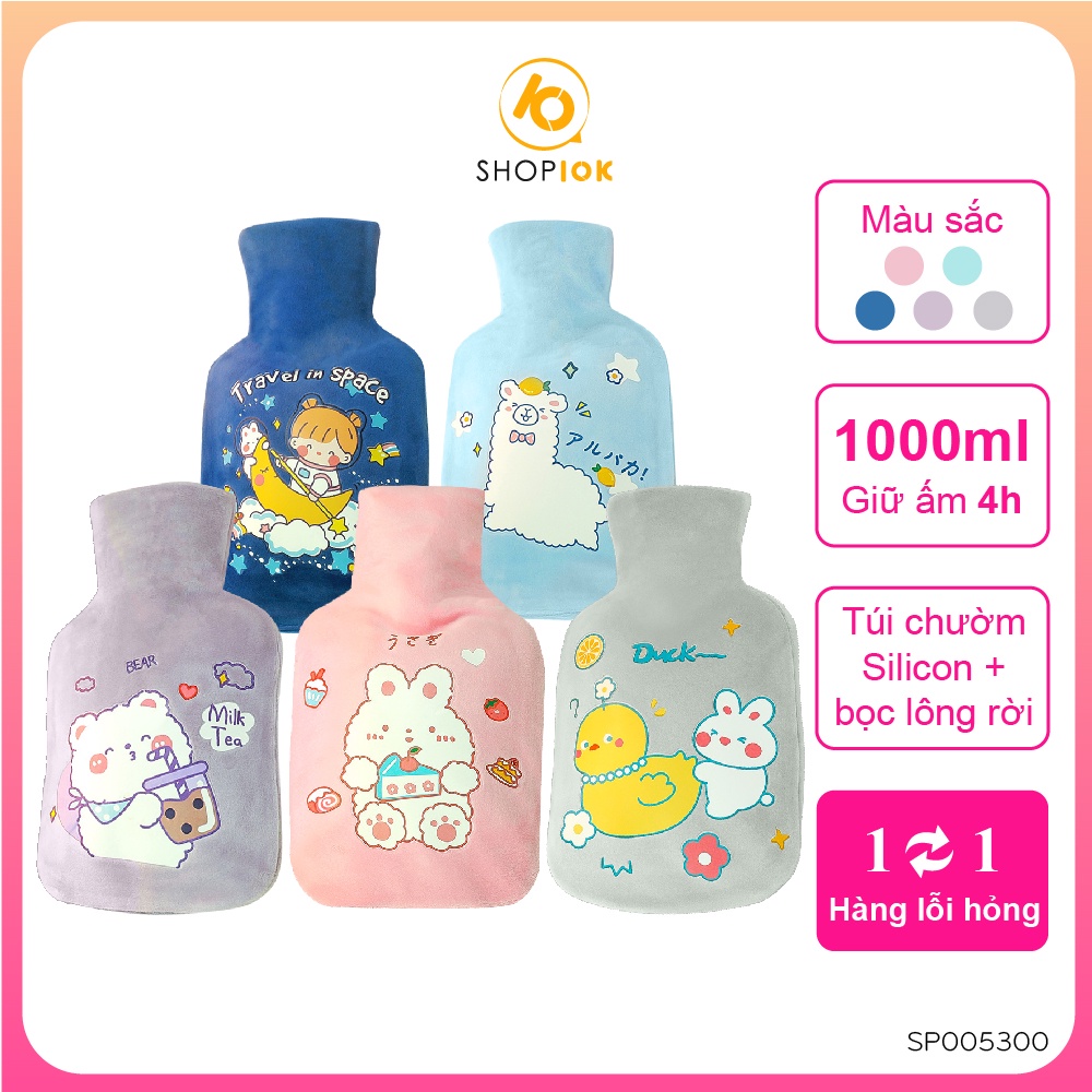 Túi chườm ấm giảm đau bụng ngày đèn đỏ, túi giữ nhiệt cho nữ dung tích 1000ml- SP005300