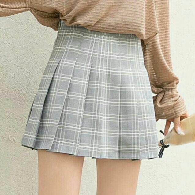 K] CHÂN VÁY TENNIS CARO ULZZANG KÈM ẢNH THẬT 🍀🍀