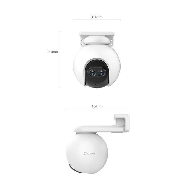 Camera Ngoài Trời Wifi 2MP EZVIZ C8PF 1080P Xoay 360, Ống kính kép,  Đàm thoại - Hàng chính hãng bảo hành 24 tháng