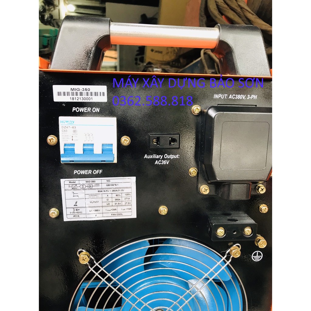 Máy hàn MIG 350 Máy hàn MIG đầu cấp rời Đầy đủ phụ kiện Chính hãng