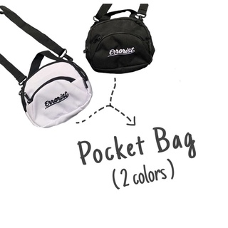 Túi ERRORIST pocket bag màu đen/trắng