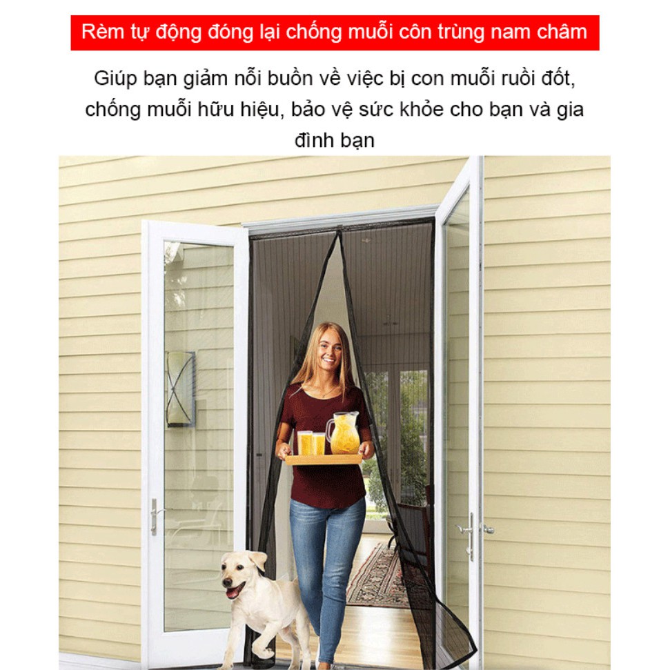 Home and Garden - Rèm cửa tự động rèm cửa chống muỗi côn trùng gắn bằng từ tính nam châm - ( List C19-L2363 )