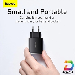 Củ Sạc Nhanh Baseus 30W Compact Quick Charger ( USB Dual Port + Type C, 30w PD / QC3.0 Multi Quick Charge Support )