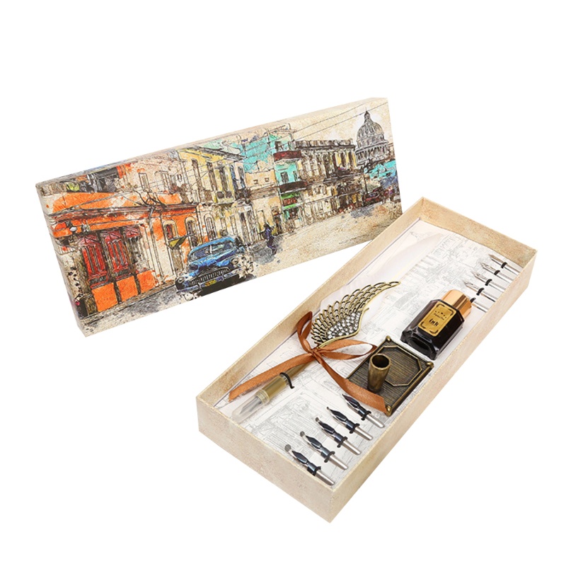 Set 10 Nắp Đậy Bút Mực Kiểu Retro Tiện Dụng