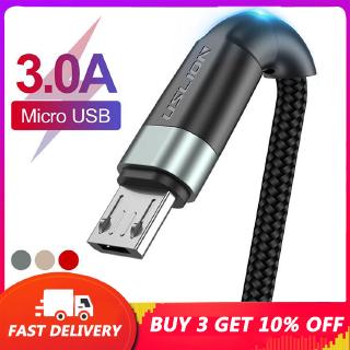 Dây cáp sạc nhanh micro usb 3a 0.5m 1m 2m
