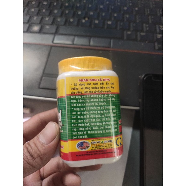 npk 20-30-20 +TE hủ 100g growmore to lá mập mầm nuôi trái
