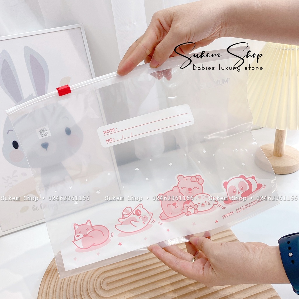 Túi Zip Sunmum Bảo Quản Túi Trữ Sữa Bình Sữa
