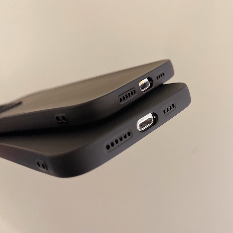 Ốp Điện Thoại Màu Đen Kiểu Cổ Điển Cho Iphone 14 Pro Max 13 Pro Max 12 Pro Max 11 Pro Max 7 8 Plus