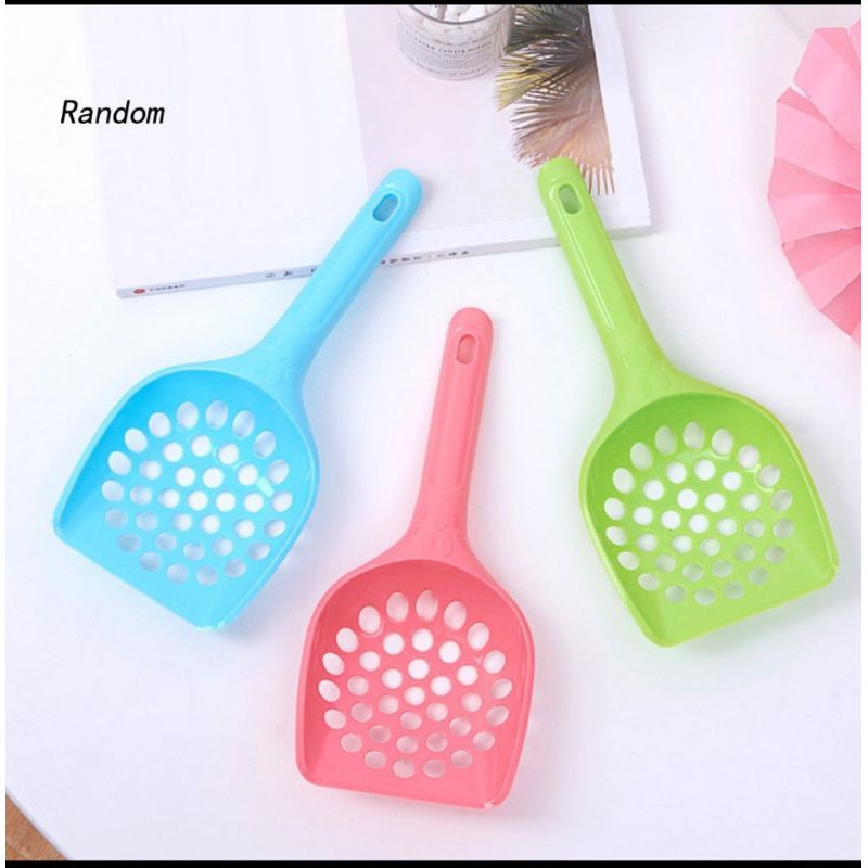 [Mã PET50K giảm Giảm 10% - Tối đa 50K đơn từ 250K] Xẻng nhựa to lổ tròn dọn vệ sinh cho mèo