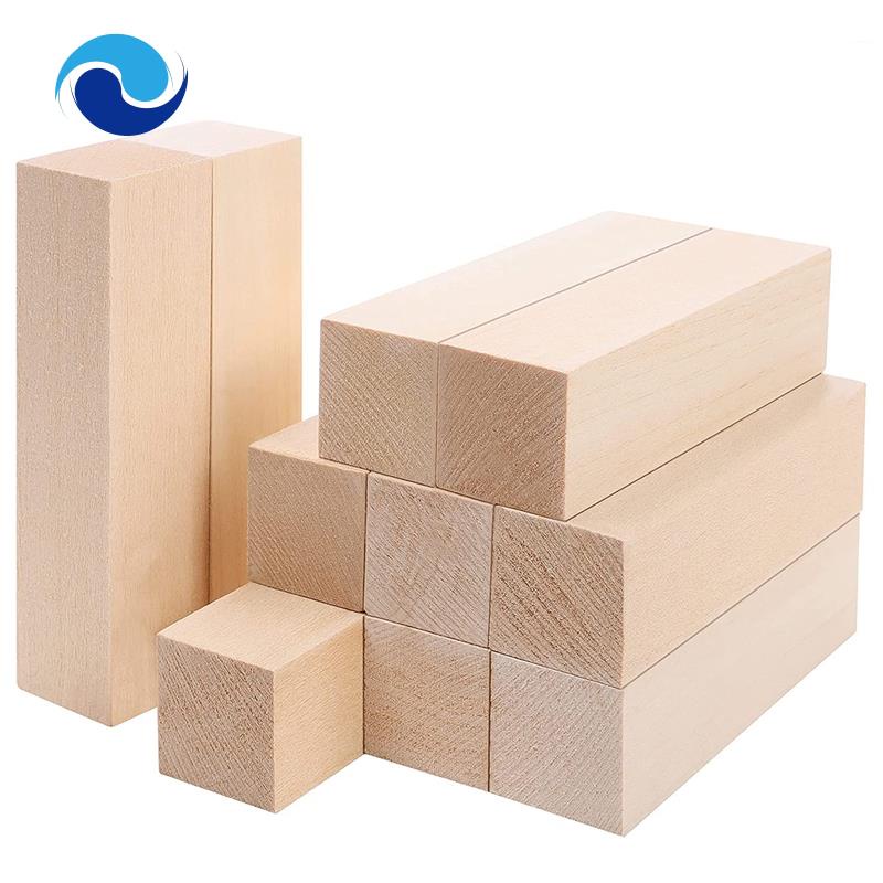 Bộ 10 Khối Gỗ Basswood Cỡ Lớn 4 x 1 x 1 Inch Chưa Hoàn Thành Cho Người Mới Bắt Đầu DIY